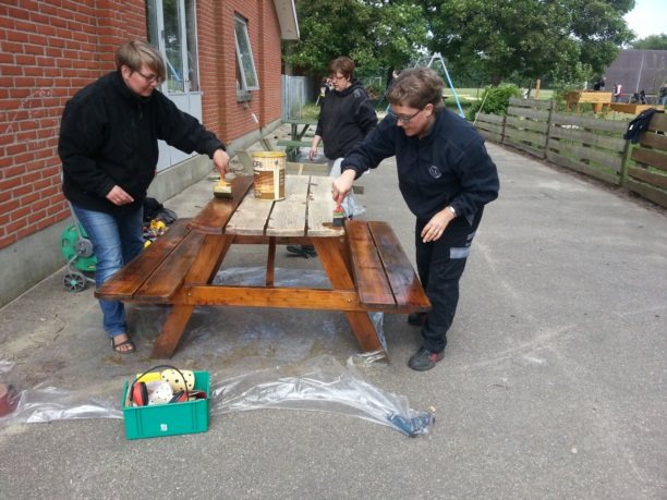 Arbejdsdag p&#229; Herborg Friskole. Foto: Linda Ven&#248; Nielsen.