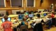 LAN-Party i Herborg. Kl. 02:00 er der stadig gang i sagerne. Foto: Preben Hamborg.
