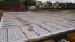 Onsdag d. 3.06.2015: Så er gulvvarmen næsten færdig og klar til beton i morgen. Foto: Preben Hamborg