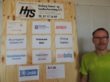 HUF´s Sportsfest. Herborg Tømrer- & Snedkerforretning deltog i HUF´s Sponsorarrangement til fordel for Kuben. Her Bjarne Kjærgaard og de underleverandører som sponsorerede arrangementet. Foto: Peder Søndergaard